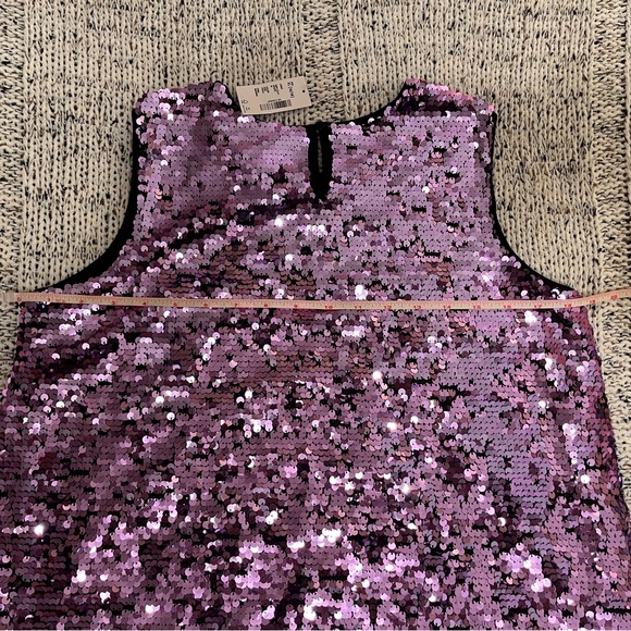 Sugar & Jade Tween Girls Viola Purple Sequin Party Shift Dress Size XL 16/18 NWT - Picture 6 of 8